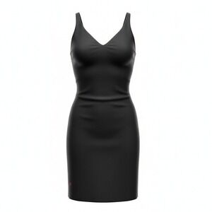 Ruby Ribbon Women Shapewear Slip Dress L Black V-Neck Compression 4817 Lingerie
